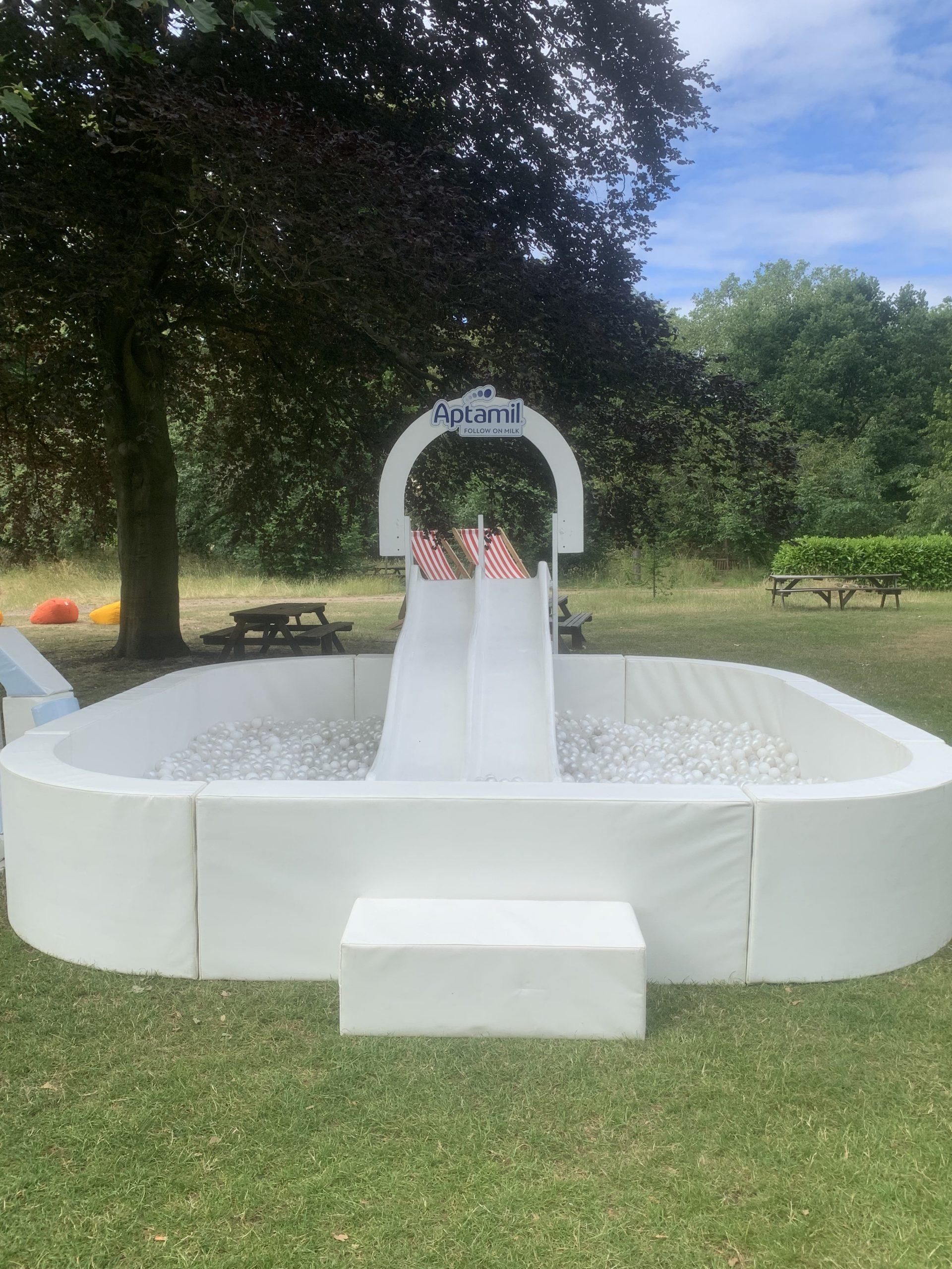 Corporate branded ball pit event